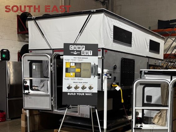 An In-Stock Showroom FWC Inventory: 2025 CampOut Four Wheel Camper - Full Size 6'-6'8" Bed - South East