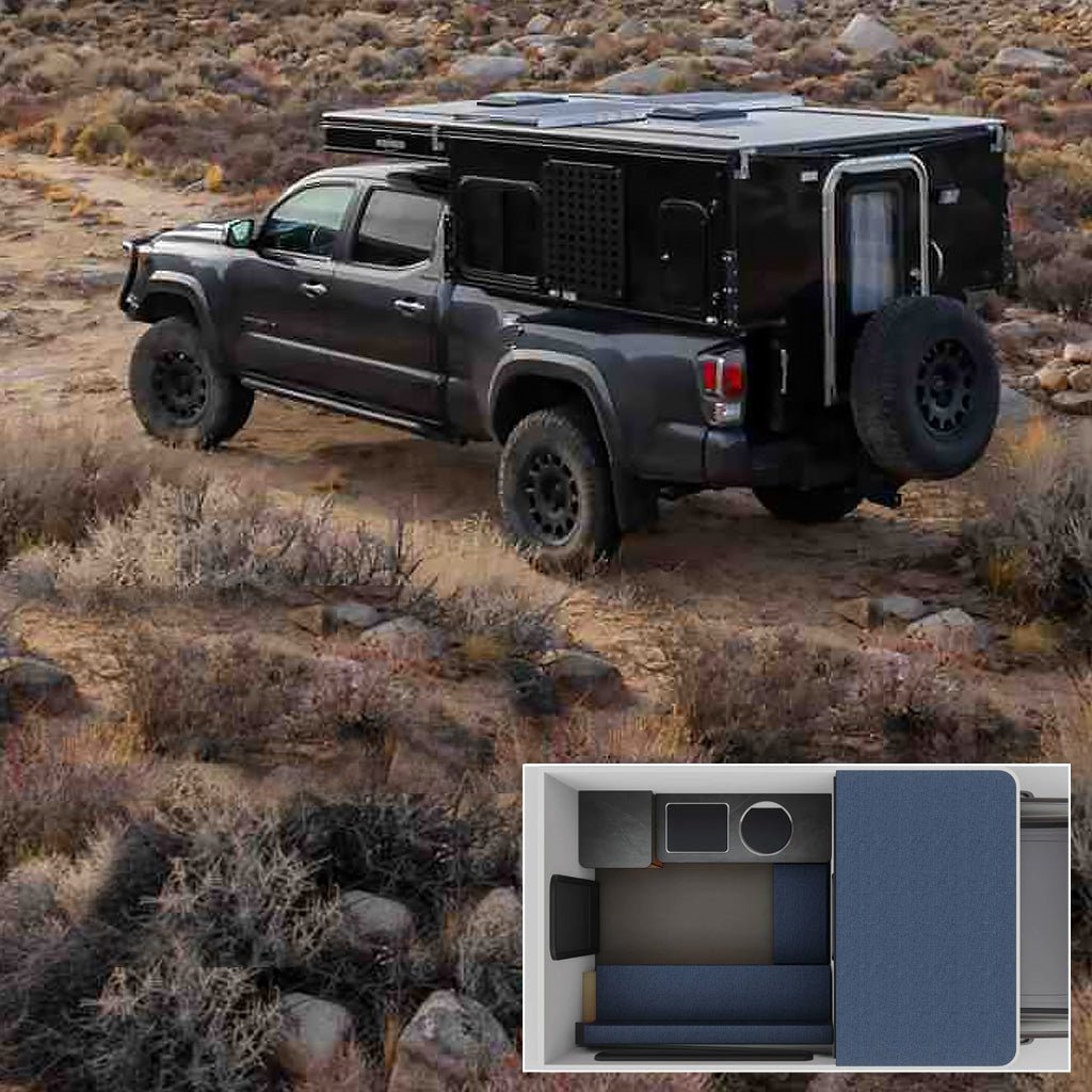 Coming in June: 2026 FLEET Four Wheel Camper with Rollover Couch Floor Plan