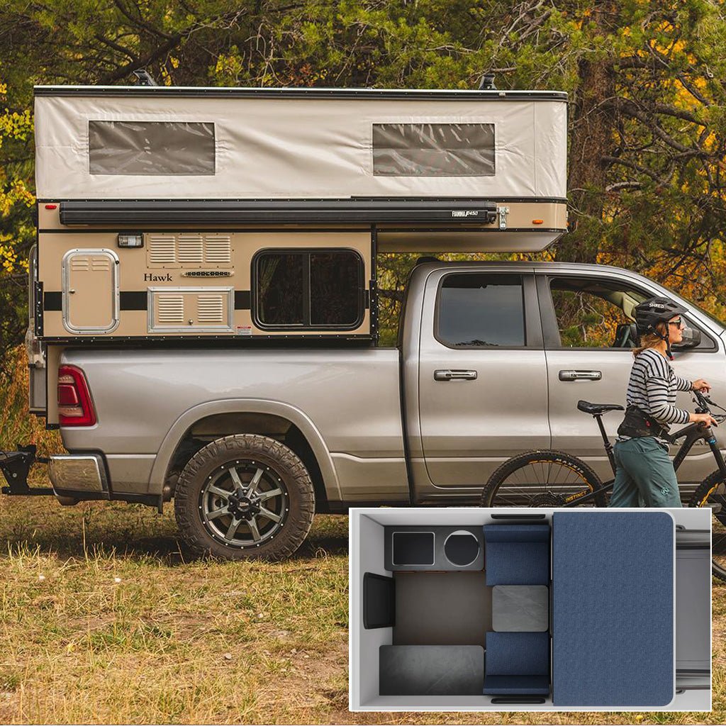 Coming in June: 2026 HAWK Four Wheel Camper with Front Dinette Floor Plan