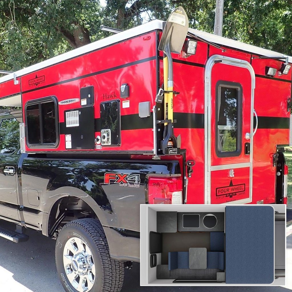 Coming in June: 2026 HAWK Four Wheel Camper with Side Dinette Floor Plan
