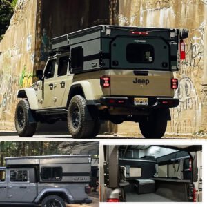 Coming in June: 2026 PROJECT M Four Wheel Camper Truck Bed Topper for Jeep Gladiator