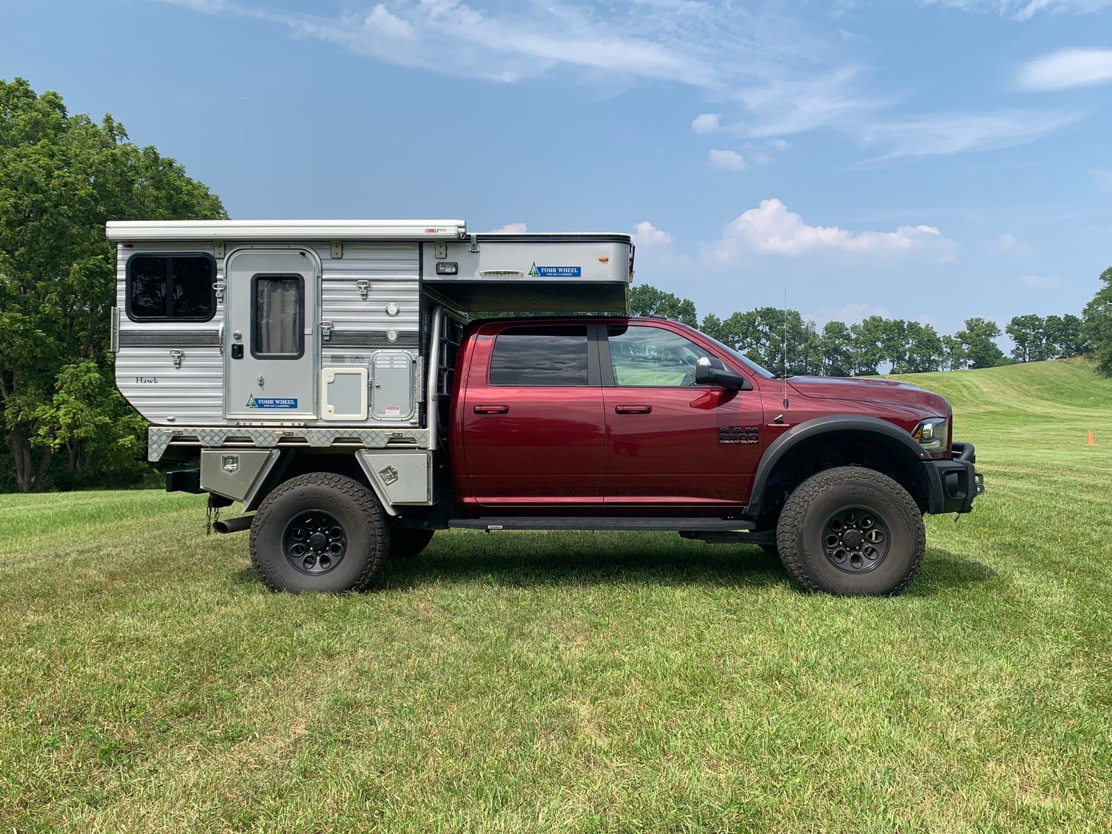 Customer Classified: 2017 RAM 2500 + 2018 HAWK Series Flatbed Four Wheel Camper Combo