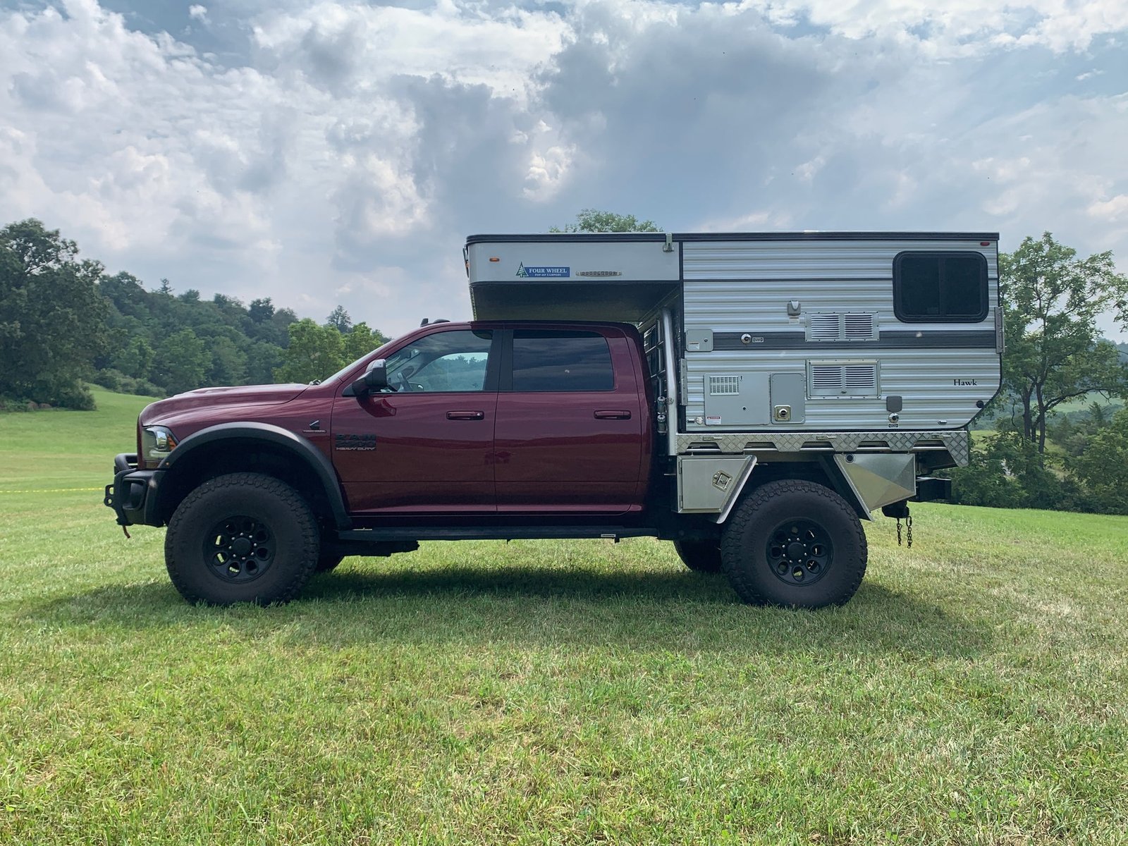 Customer Classified: 2017 RAM 2500 + 2018 HAWK Series Flatbed Four Wheel Camper Combo
