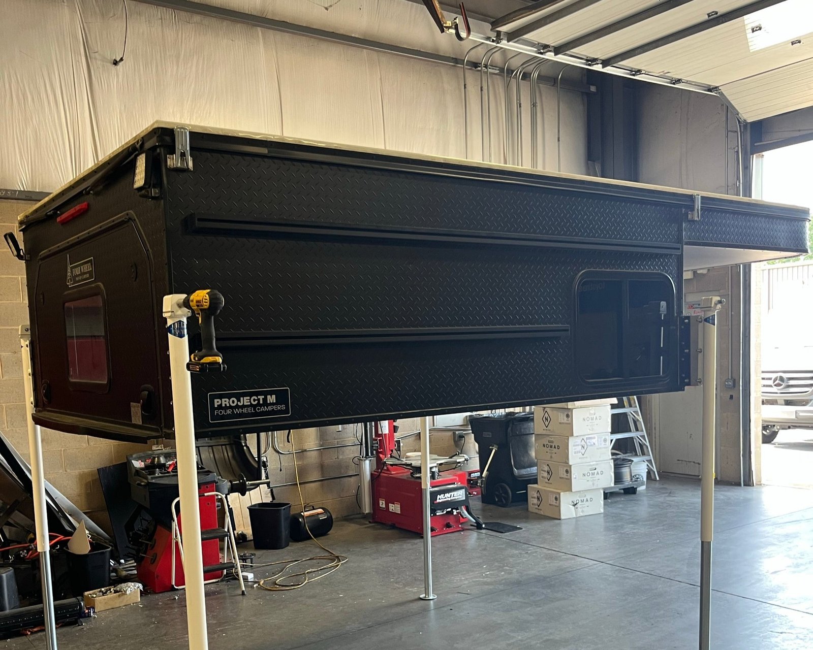 Customer Classified: Used 2023 8' PROJECT M Truck Bed Topper Four Wheel Camper for Full-Size Trucks