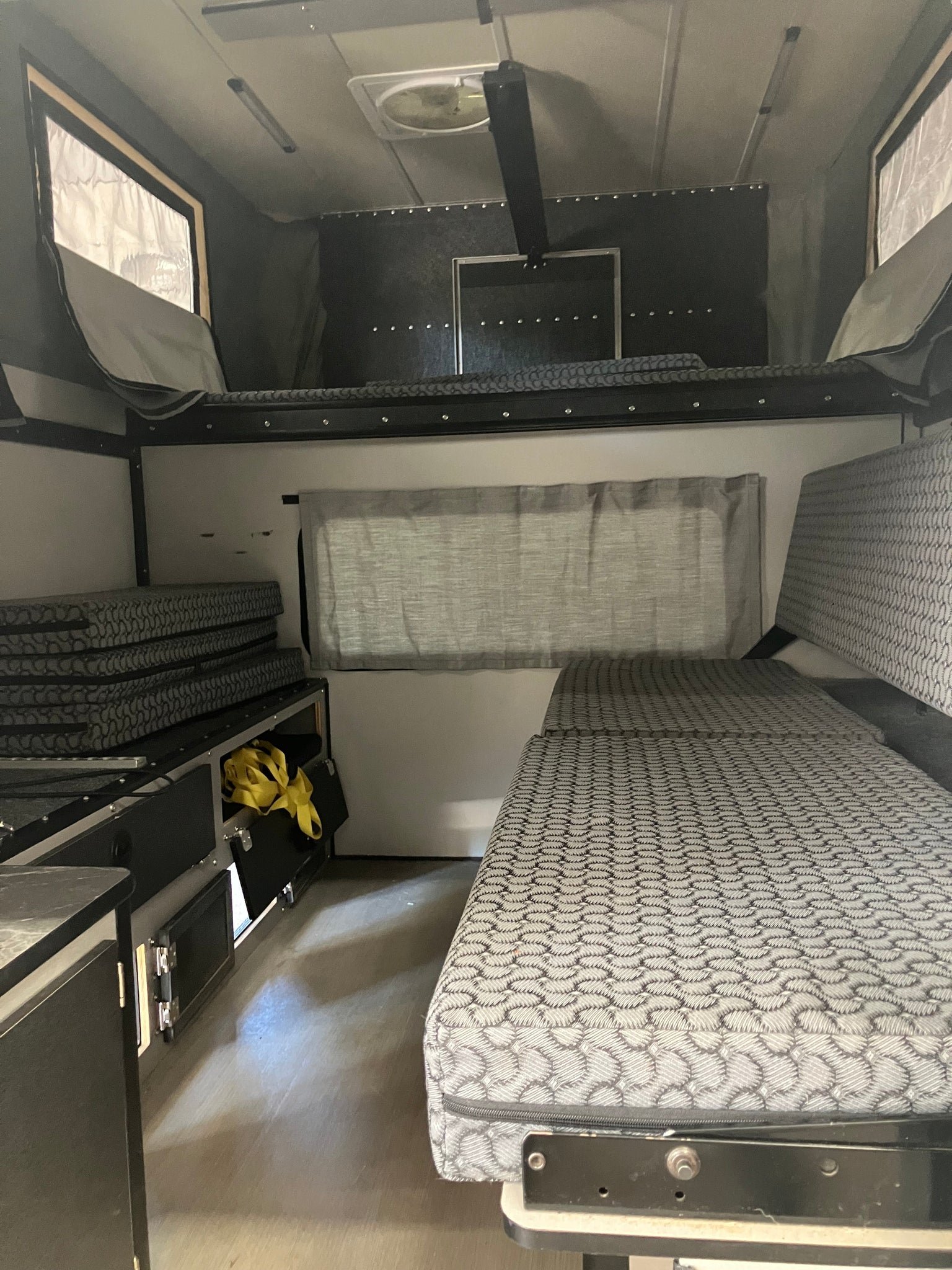 Customer Classified: Used 2023 FLEET Four Wheel Camper with Rollover Couch Floor Plan