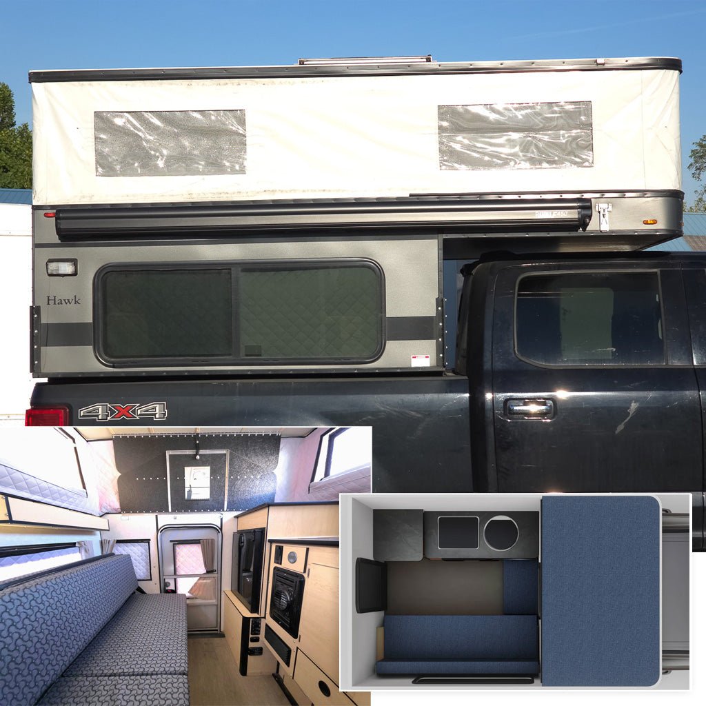 Customer Classified: Used 2023 HAWK Four Wheel Camper with Rollover Couch Floor Plan