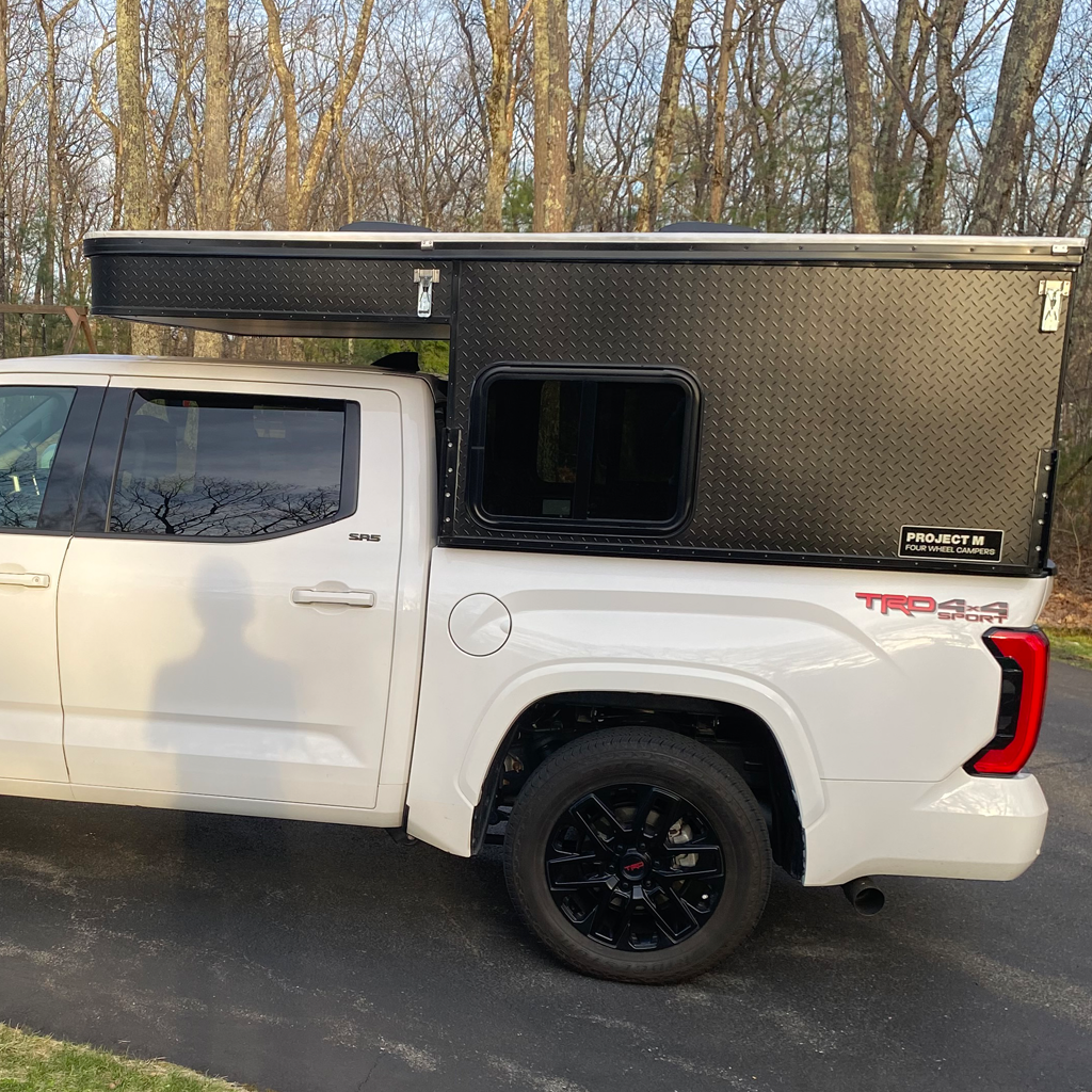 Customer Classified: Used 2023 PROJECT M Four Wheel Camper Truck Bed Topper for Full-Size Truck with 5.5' Bed