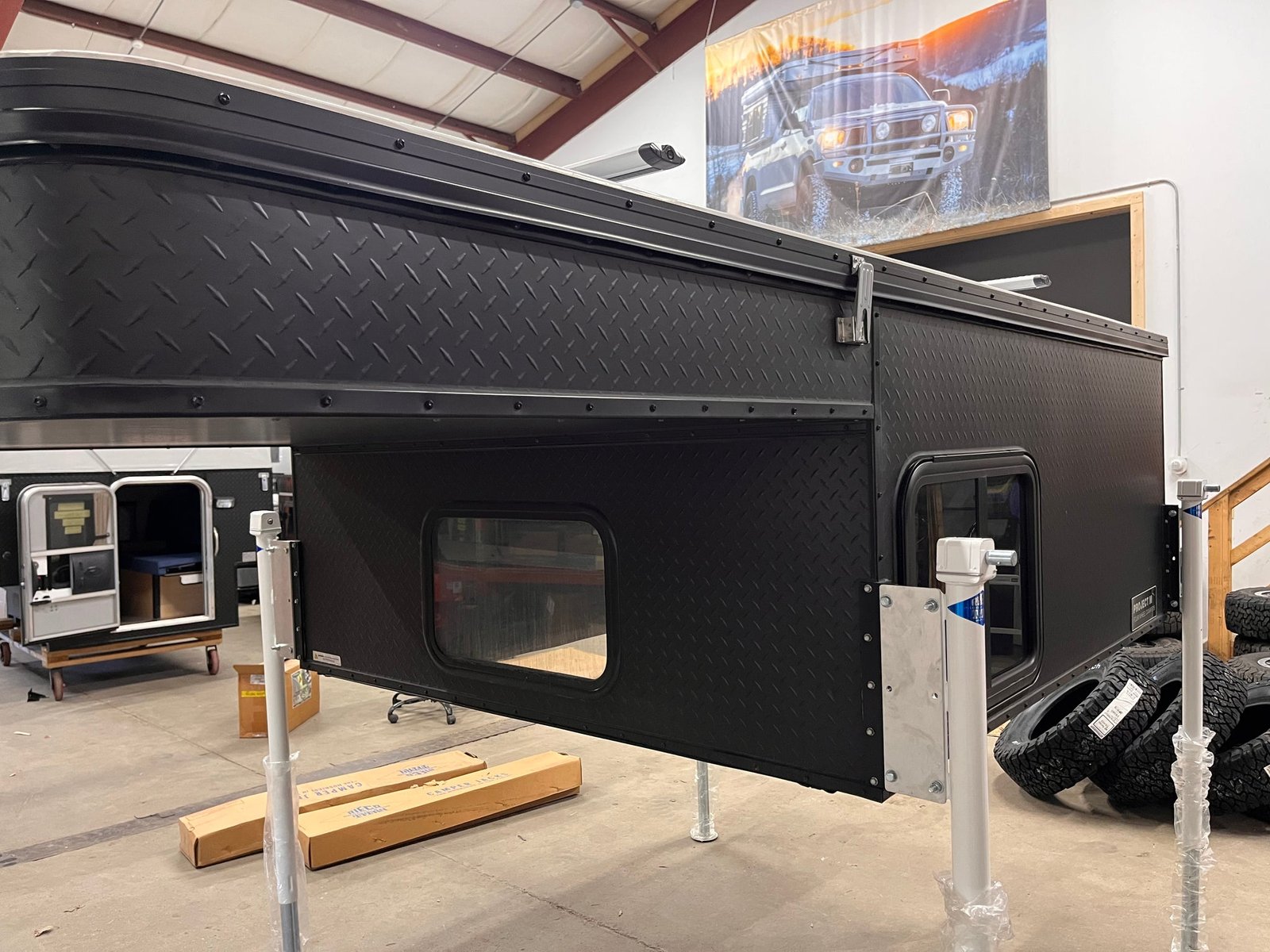 Customer Classified: Used 2024 PROJECT M Four Wheel Camper Truck Bed Topper for Mid-Size Trucks