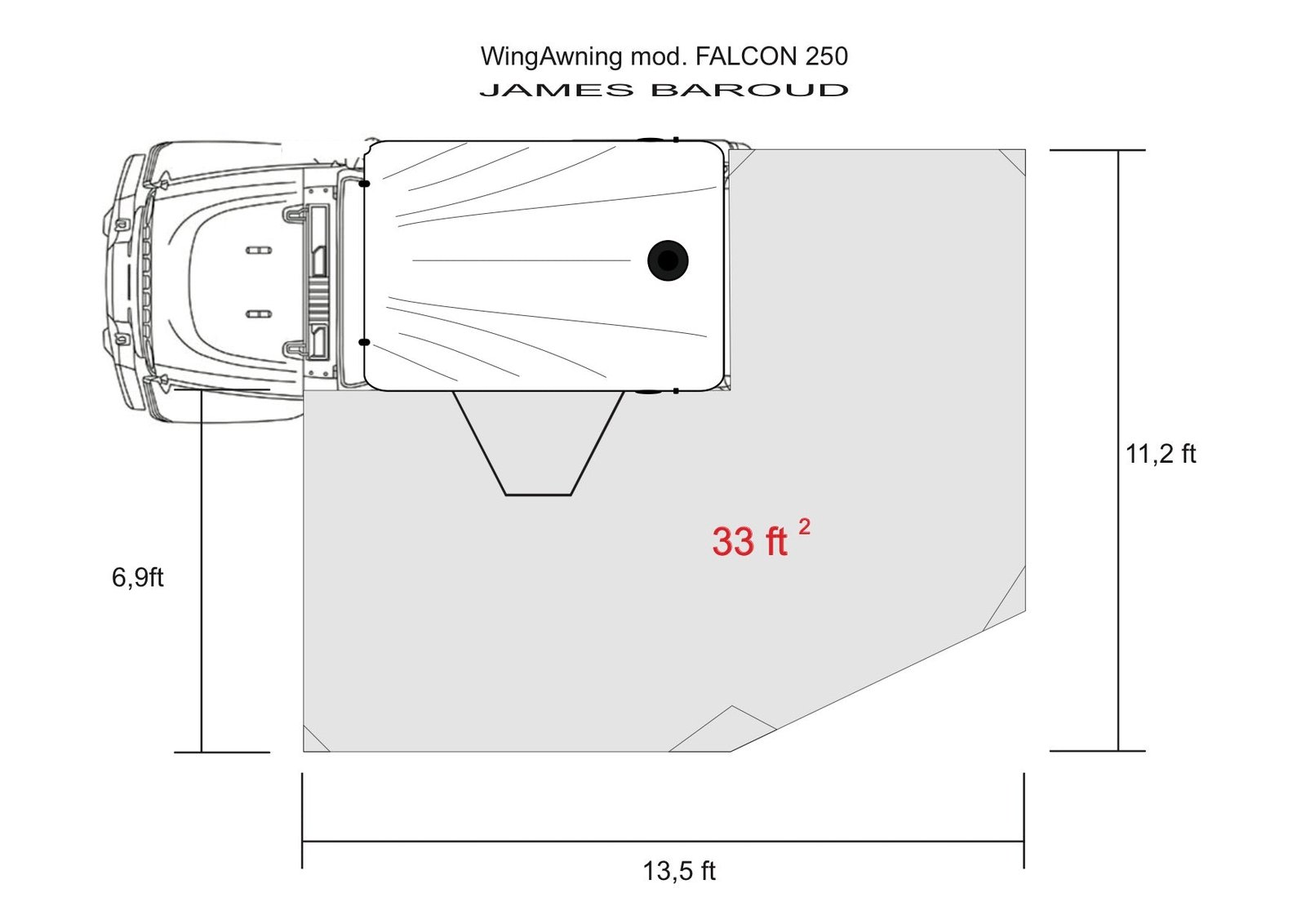 James Baroud Falcon Awning 270