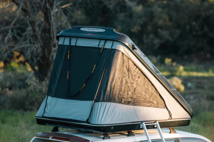 Open Box James Baroud Discovery M Hard Shell Roof Top Tent in White