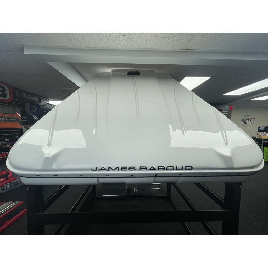 Open Box James Baroud Discovery M Hard Shell Roof Top Tent in White