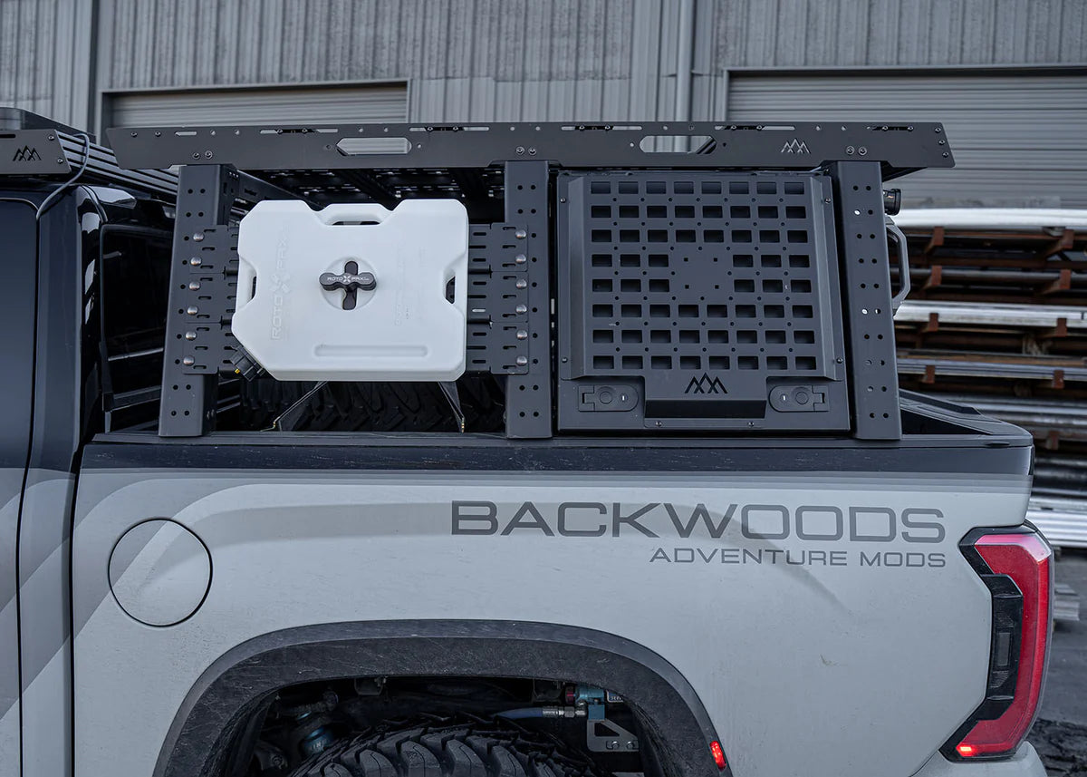 Backwoods Adventure Mods Aluminum Bed Rack Storage Box for 2007+ Toyota Tundra