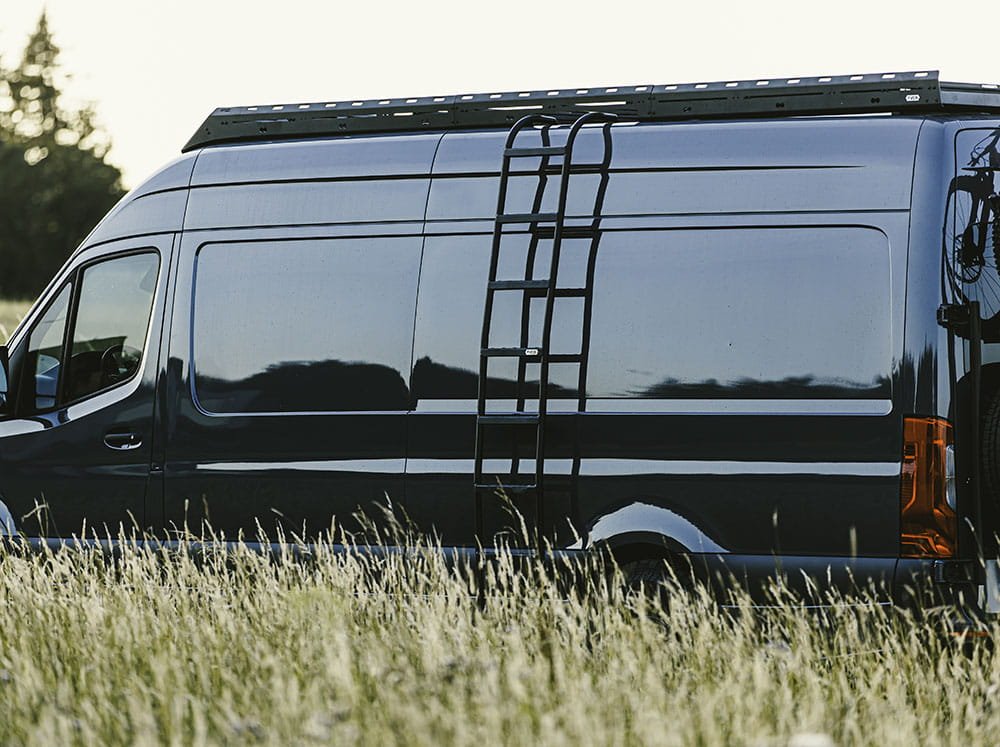 Flatline Van Co Standard Roof Rack for 2007+ Mercedes Sprinter Van 170" Wheelbase